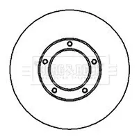Тормозной диск BORG & BECK BBD5105