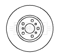 Тормозной диск BORG & BECK BBD5108