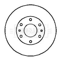 Тормозной диск BORG & BECK BBD5123