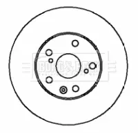 Тормозной диск BORG & BECK BBD5128