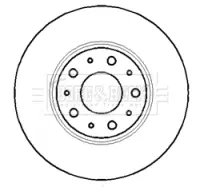 Тормозной диск BORG & BECK BBD5130