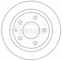 Тормозной диск BORG & BECK BBD5137