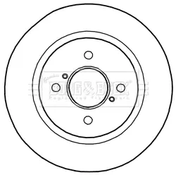 Тормозной диск BORG & BECK BBD5171