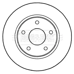 Тормозной диск BORG & BECK BBD5187