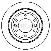 Тормозной диск BORG & BECK BBD5188