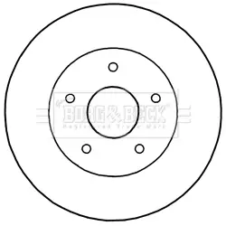 Тормозной диск BORG & BECK BBD5192