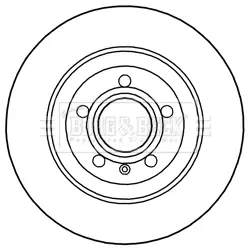 Тормозной диск BORG & BECK BBD5193