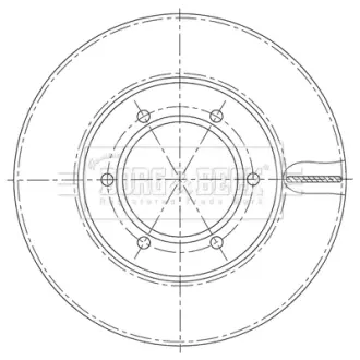 Тормозной диск BORG & BECK BBD5197