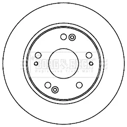 Тормозной диск BORG & BECK BBD5202