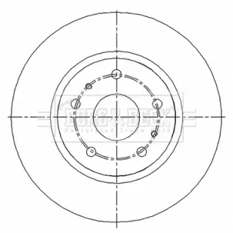 Тормозной диск BORG & BECK BBD5207