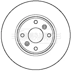 Тормозной диск BORG & BECK BBD5211