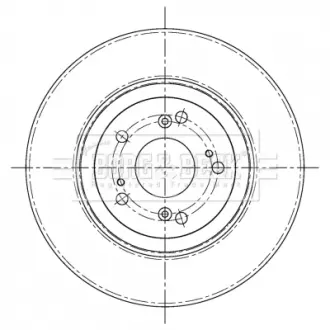 Тормозной диск BORG & BECK BBD5220