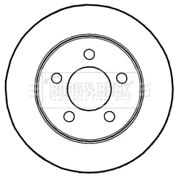 Тормозной диск BORG & BECK BBD5227
