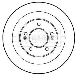 Тормозной диск BORG & BECK BBD5231