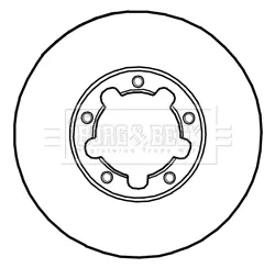Тормозной диск BORG & BECK BBD5232