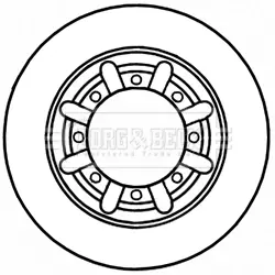 Тормозной диск BORG & BECK BBD5233