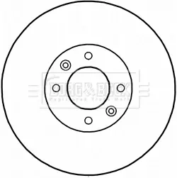 Тормозной диск BORG & BECK BBD5234