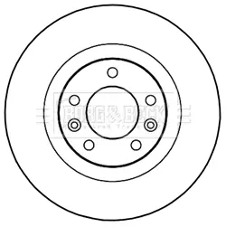 Тормозной диск BORG & BECK BBD5235