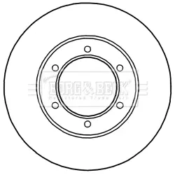 Тормозной диск BORG & BECK BBD5240