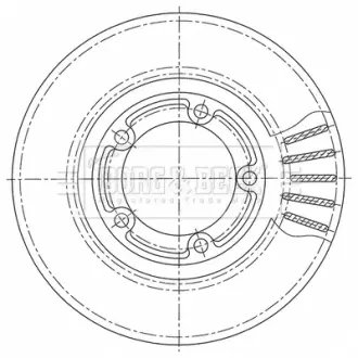 Тормозной диск BORG & BECK BBD5254