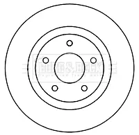 Тормозной диск BORG & BECK BBD5261