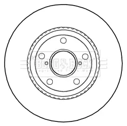 Тормозной диск BORG & BECK BBD5292