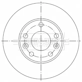 Тормозной диск BORG & BECK BBD5335