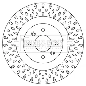 Тормозной диск BORG & BECK BBD5354