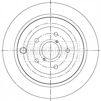 Тормозной диск BORG & BECK BBD5361