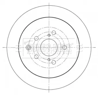 Тормозной диск BORG & BECK BBD5371