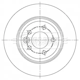 Тормозной диск BORG & BECK BBD5377