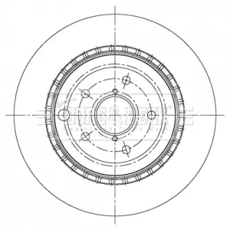 Тормозной диск BORG & BECK BBD5378