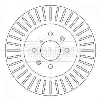 Тормозной диск BORG & BECK BBD5394