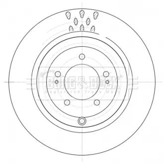 Тормозной диск BORG & BECK BBD5395