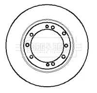 Тормозной диск BORG & BECK BBD5854S