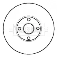 Тормозной диск BORG & BECK BBD5859S