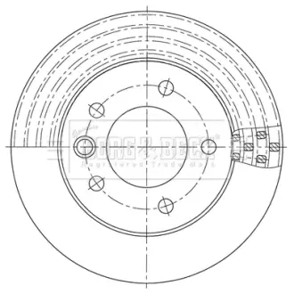 Тормозной диск BORG & BECK BBD5954S