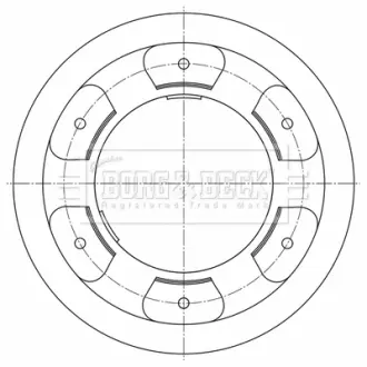 Тормозной диск BORG & BECK BBD5957S