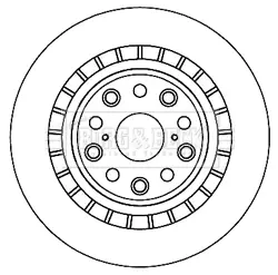 Тормозной диск BORG & BECK BBD5962S
