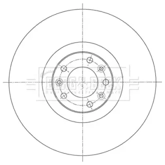 Тормозной диск BORG & BECK BBD5985S