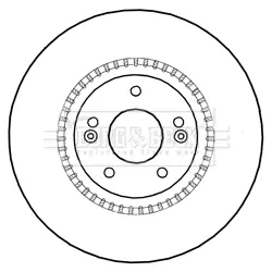 Тормозной диск BORG & BECK BBD5993S