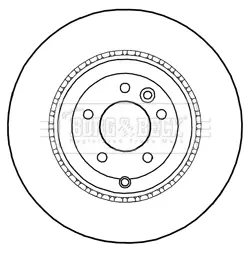 Тормозной диск BORG & BECK BBD5996S