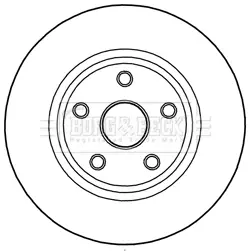 Тормозной диск BORG & BECK BBD6004S