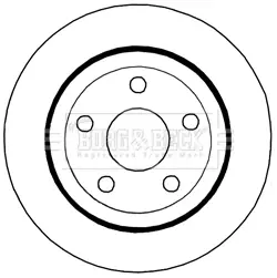 Тормозной диск BORG & BECK BBD6006S