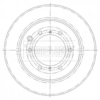 Тормозной диск BORG & BECK BBD6008S