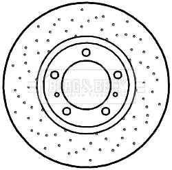 Тормозной диск BORG & BECK BBD6045S