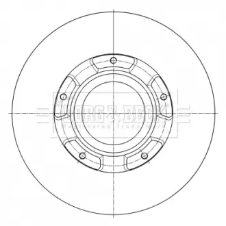 Тормозной диск BORG & BECK BBD6073S