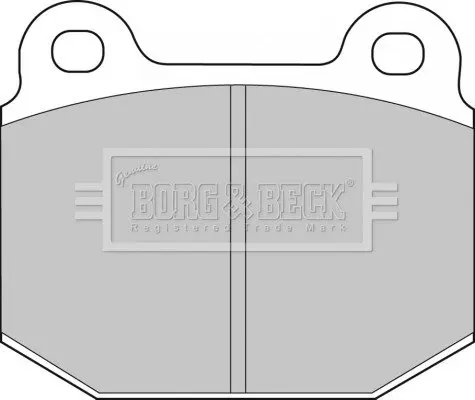 Комплект тормозных колодок, дисковый тормоз BORG & BECK BBP1005 (фото 1)