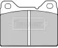 Комплект тормозных колодок, дисковый тормоз BORG & BECK BBP1007 (фото 1)
