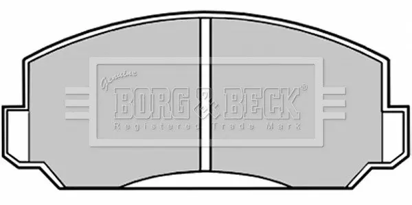 Комплект тормозных колодок, дисковый тормоз BORG & BECK BBP1009 (фото 1)